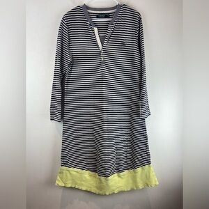 Ralph Lauren Black White Sleepwear Sleeper Top Shirt Pajama Nightgown Size S